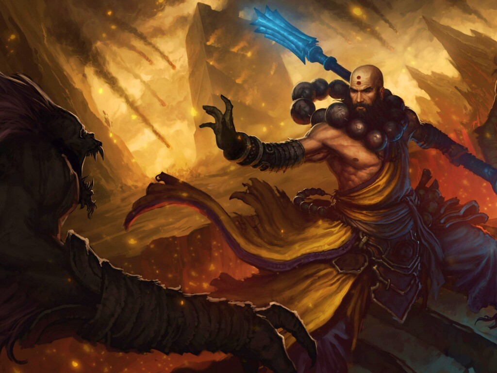 Монах из Diablo 3 обои