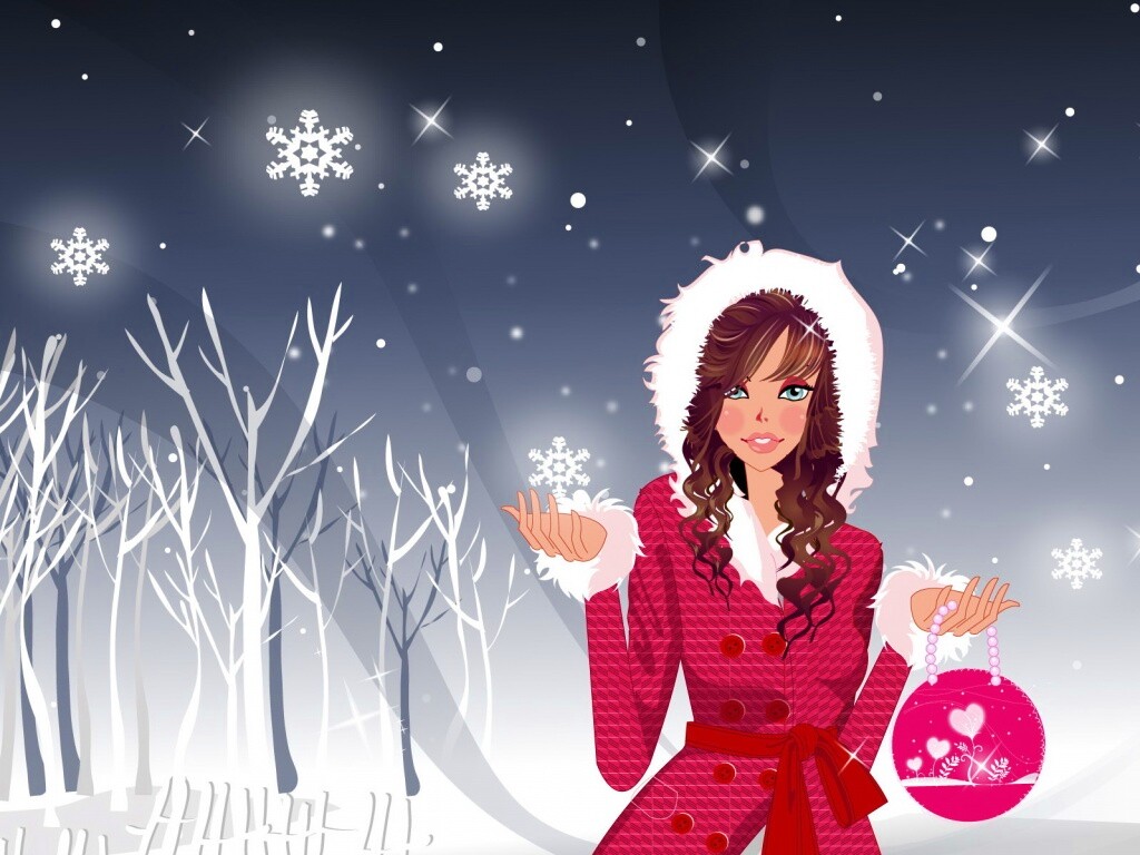 Модный новый год обои