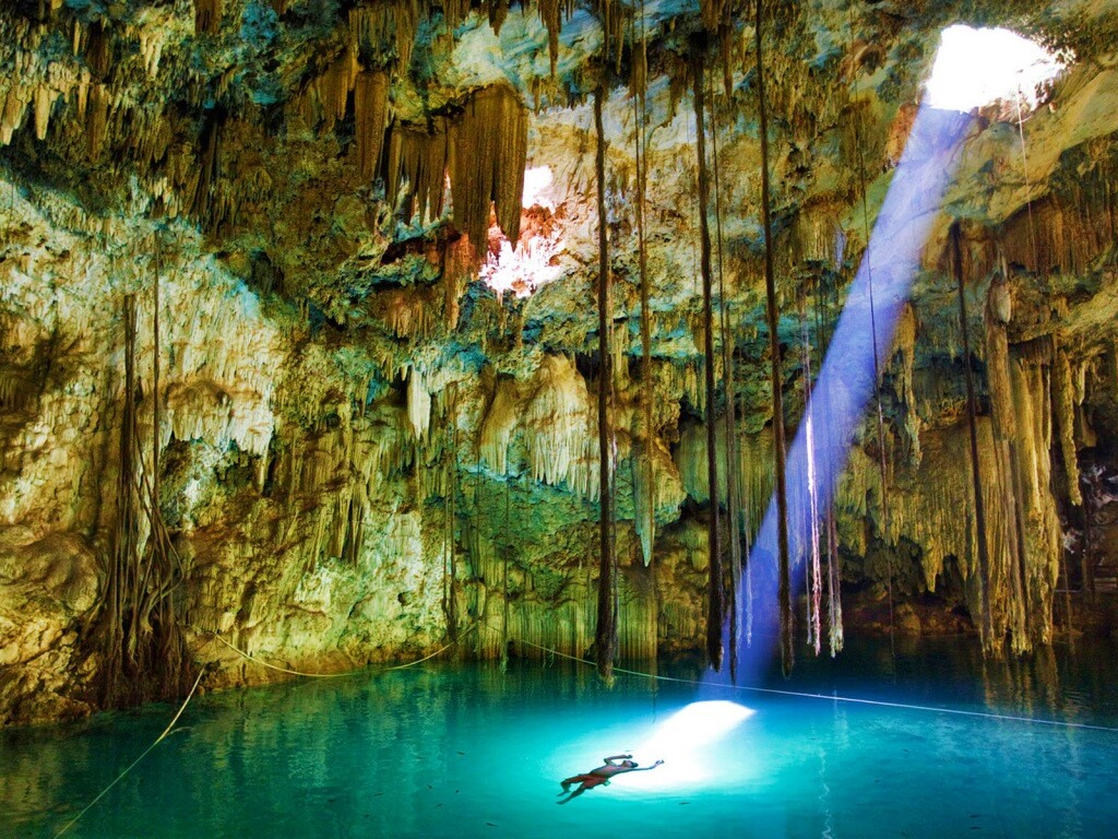 Пещера сталактитов обои