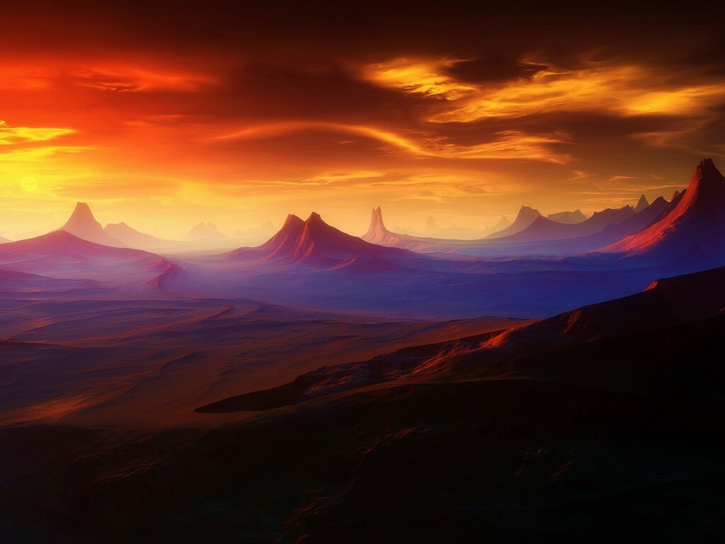 Инопланетный ландшафт обои