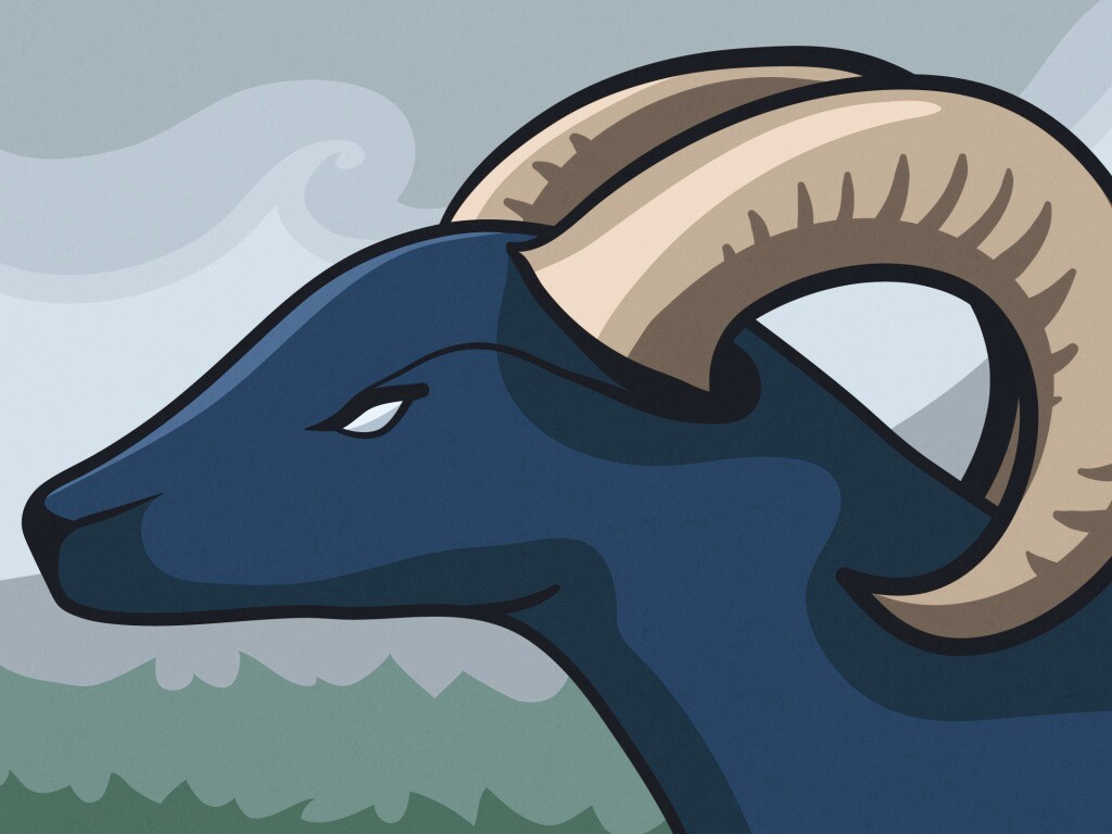 Векторный баран обои