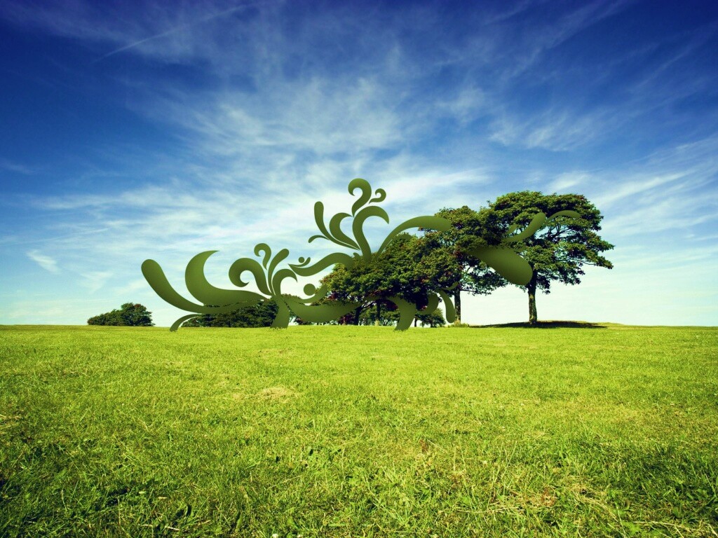 На равнине обои