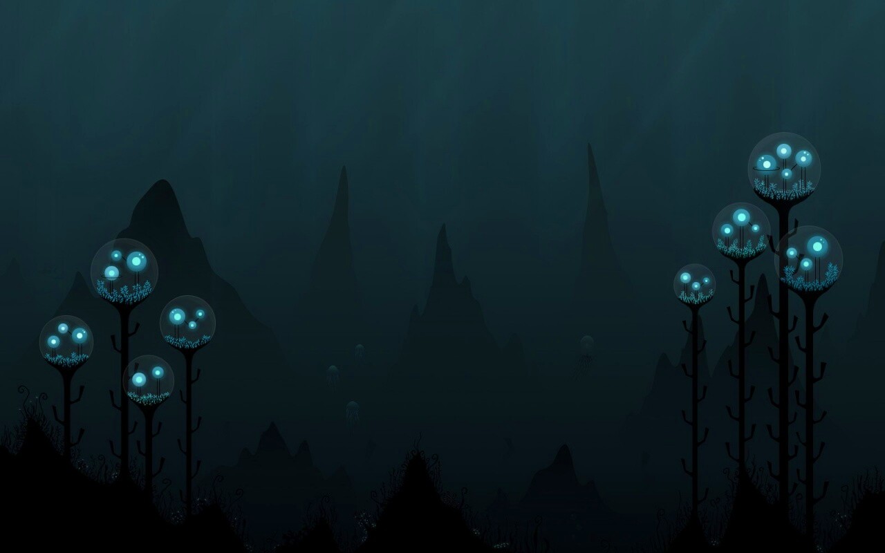 Мрачные горы обои