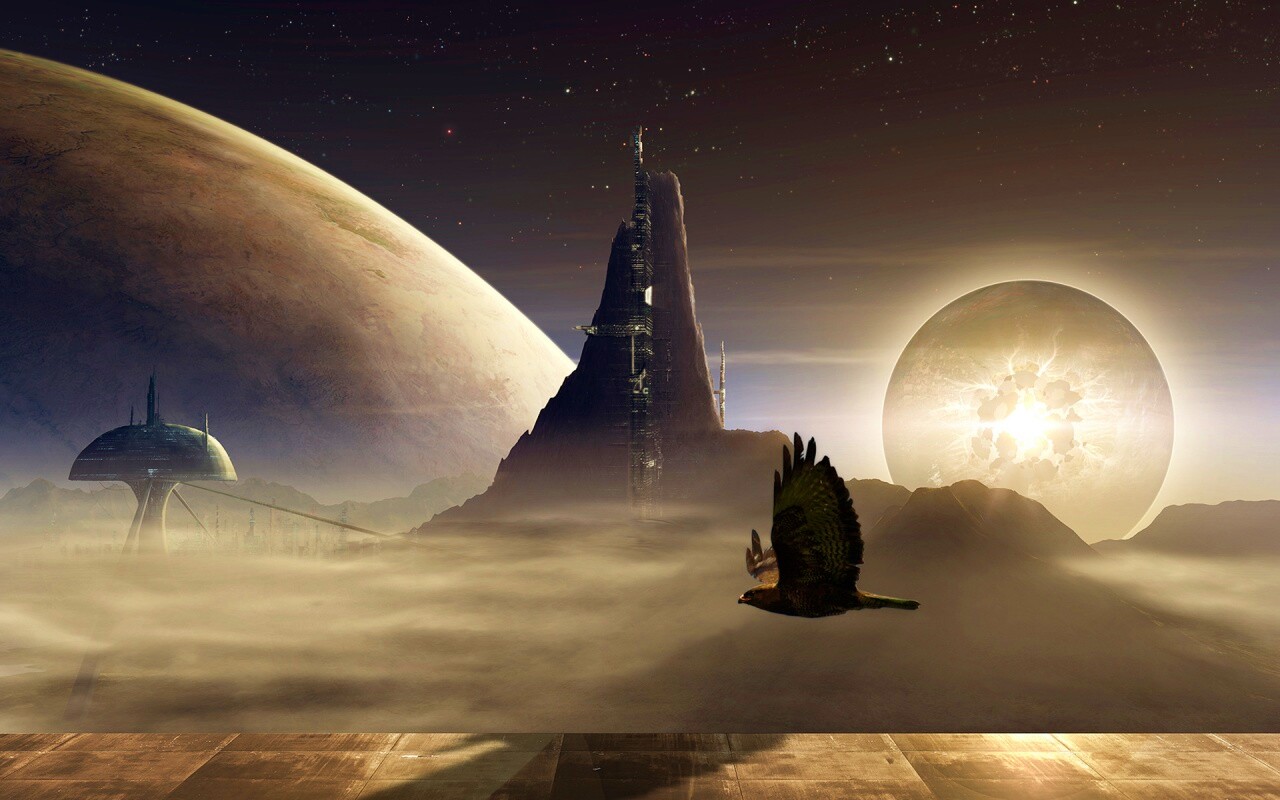 Город на другой планете обои