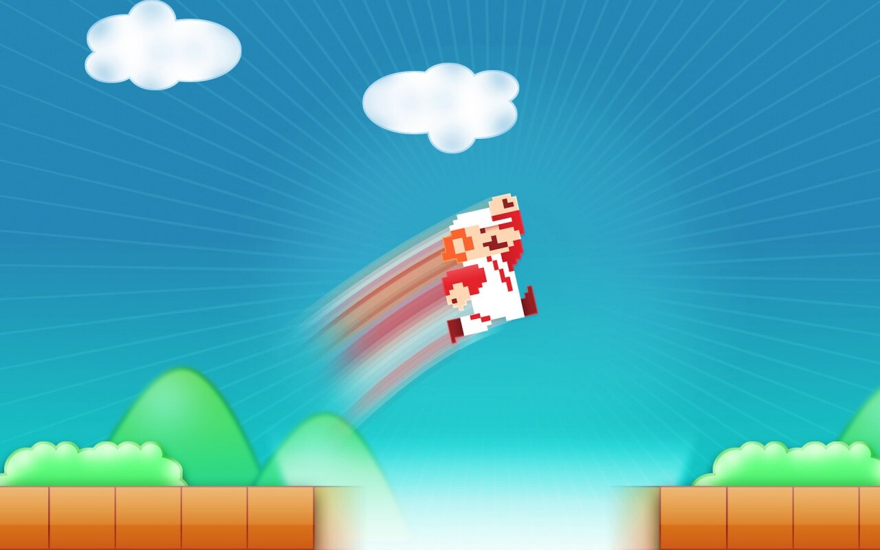 Прыжок Марио обои