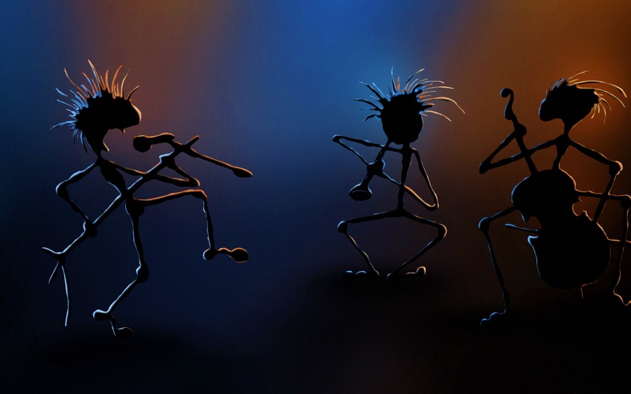 Фигурки музыкантов обои