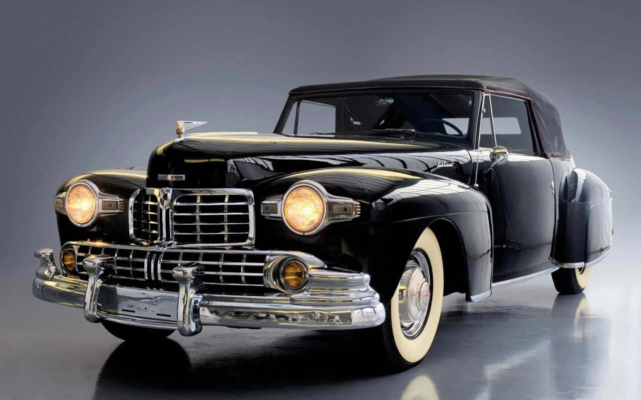 Черный ретро авто обои