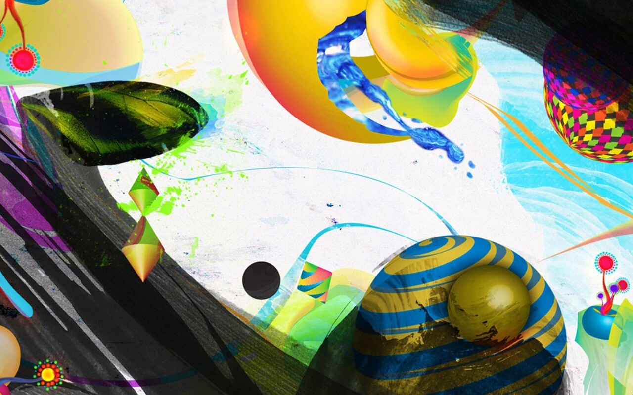 Абстракция из игрушек обои