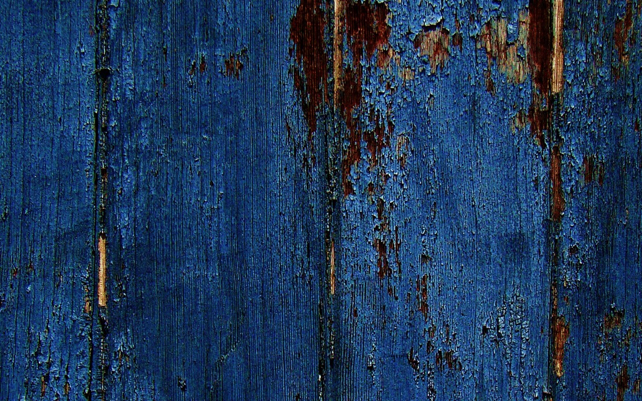 Облупившаяся синяя краска обои
