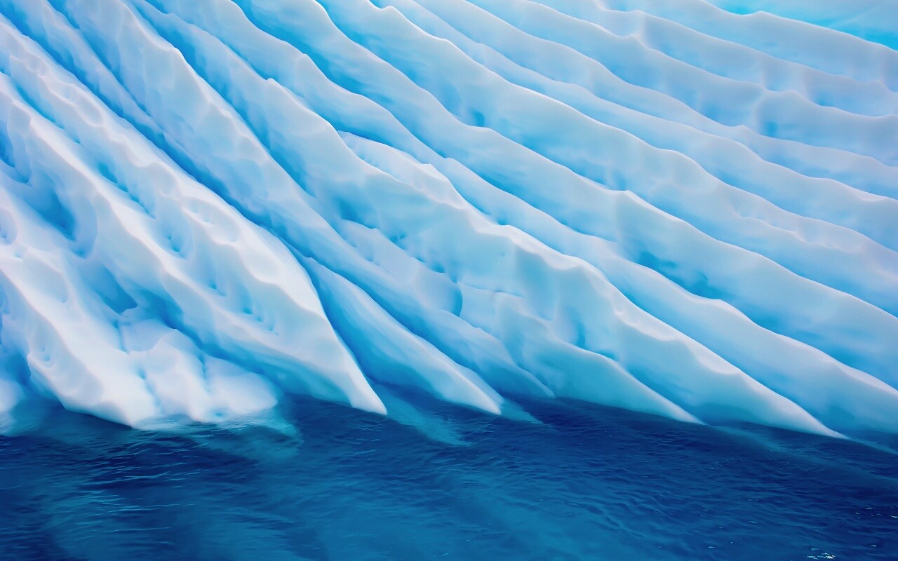 Борозды во льду обои