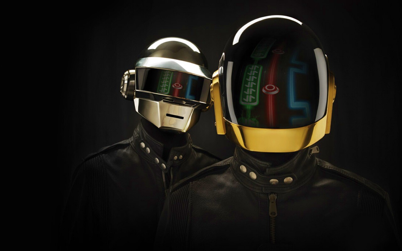 Daft Punk на темном фоне обои