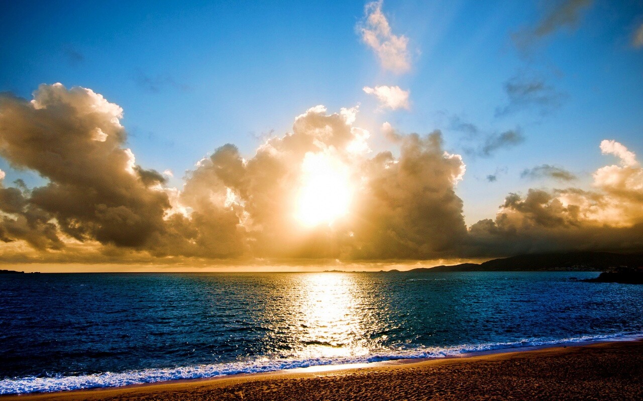 Солнечный пляж обои