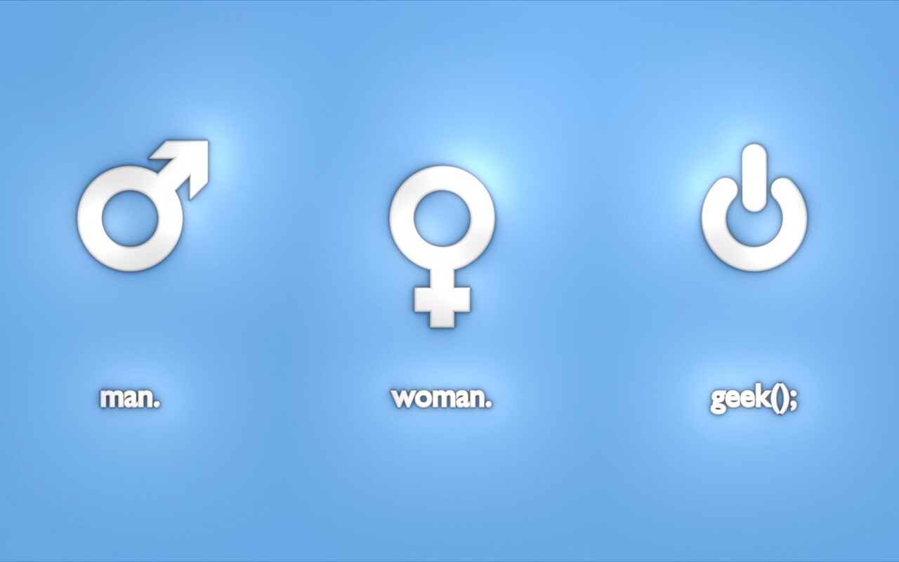 Мужчина, Женщина, Гик обои