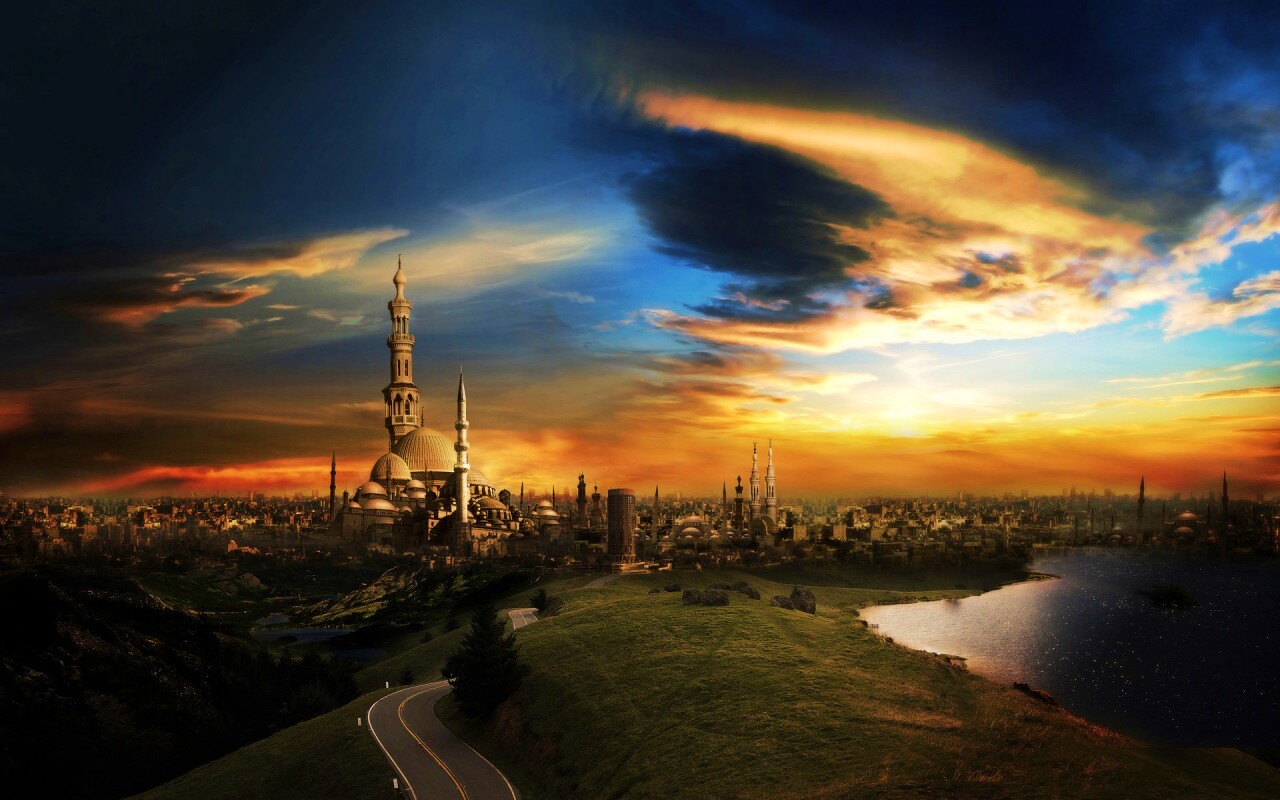 Город минаретов обои