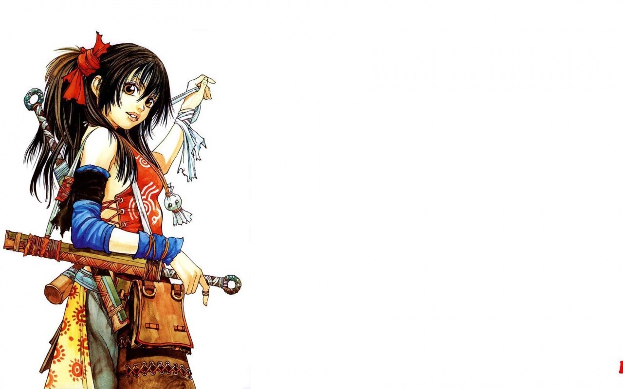 Девушка с мечом из Dangu обои