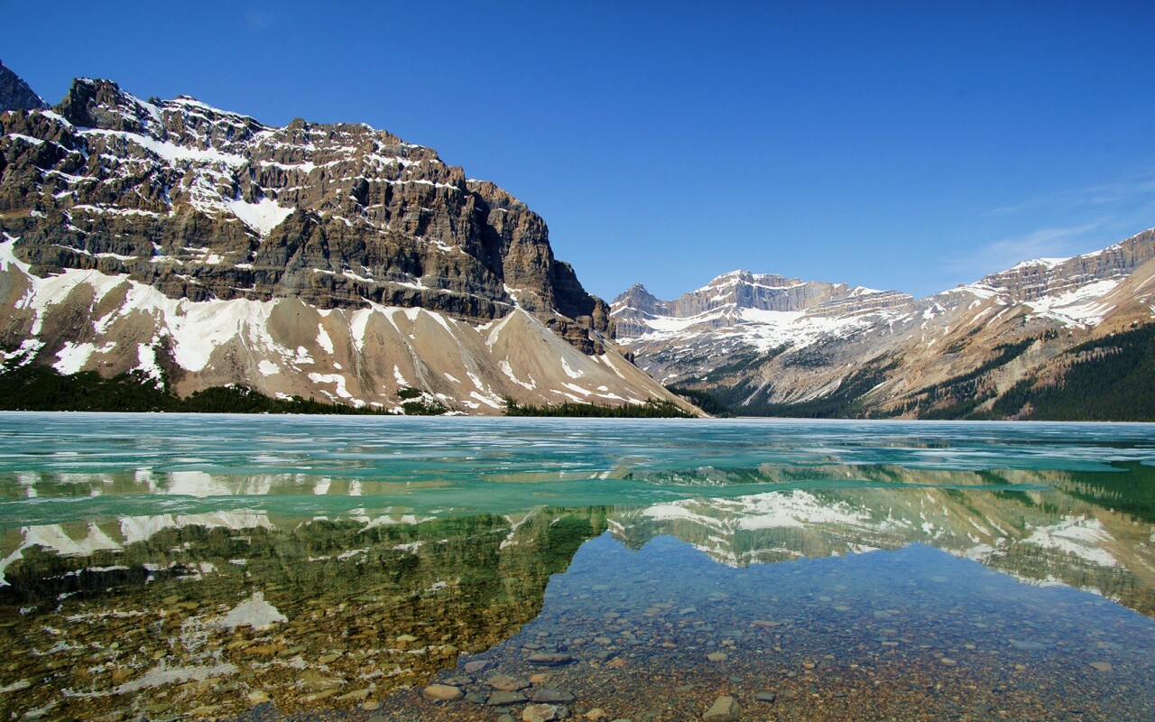 Снежные горы обои