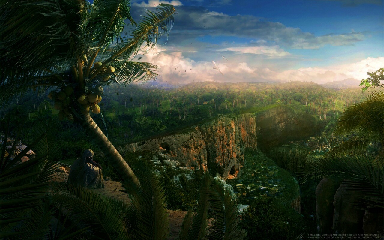 Вид на джунгли обои