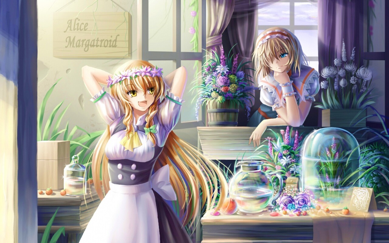 Анимешное утро обои