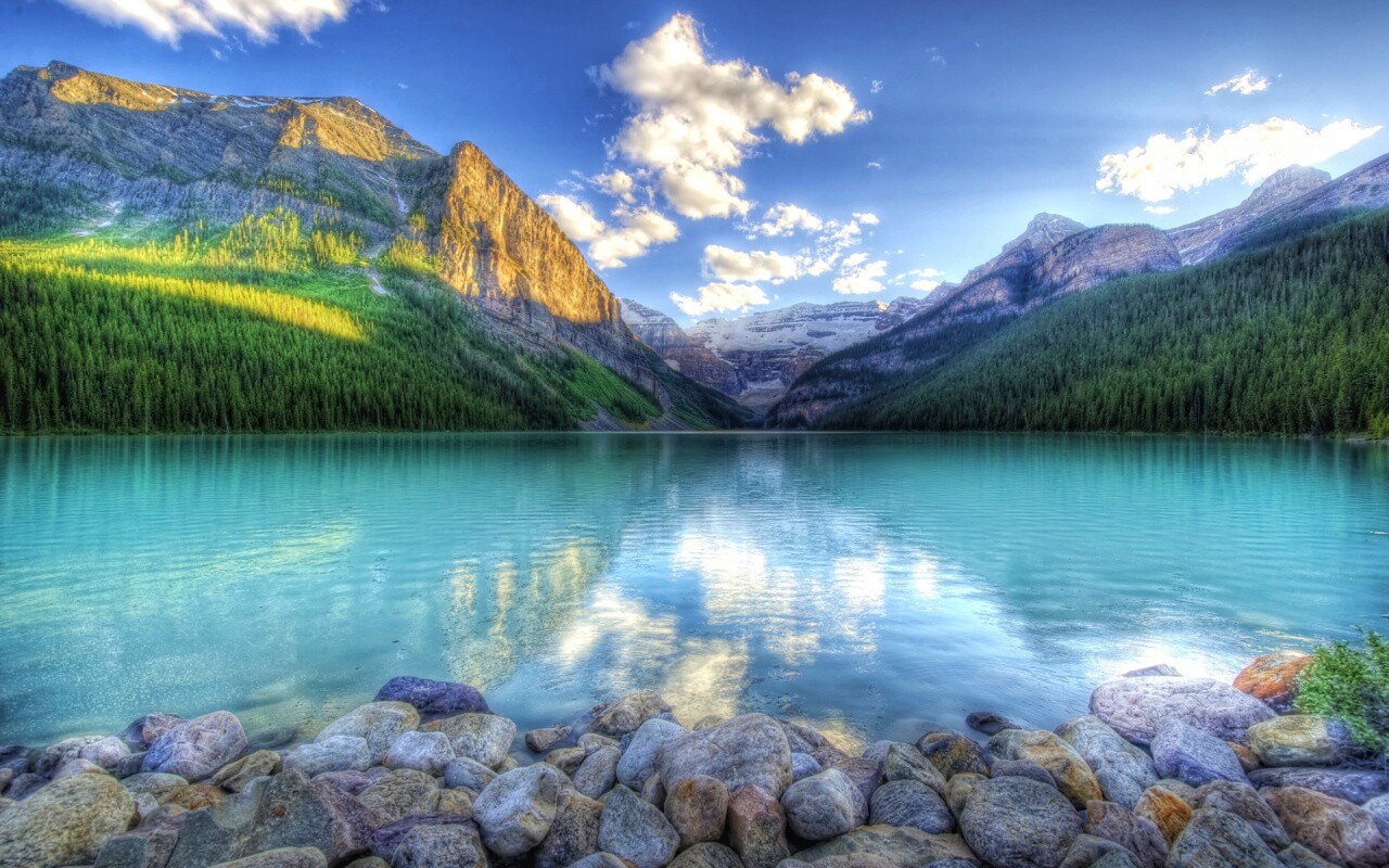 Горное озеро обои