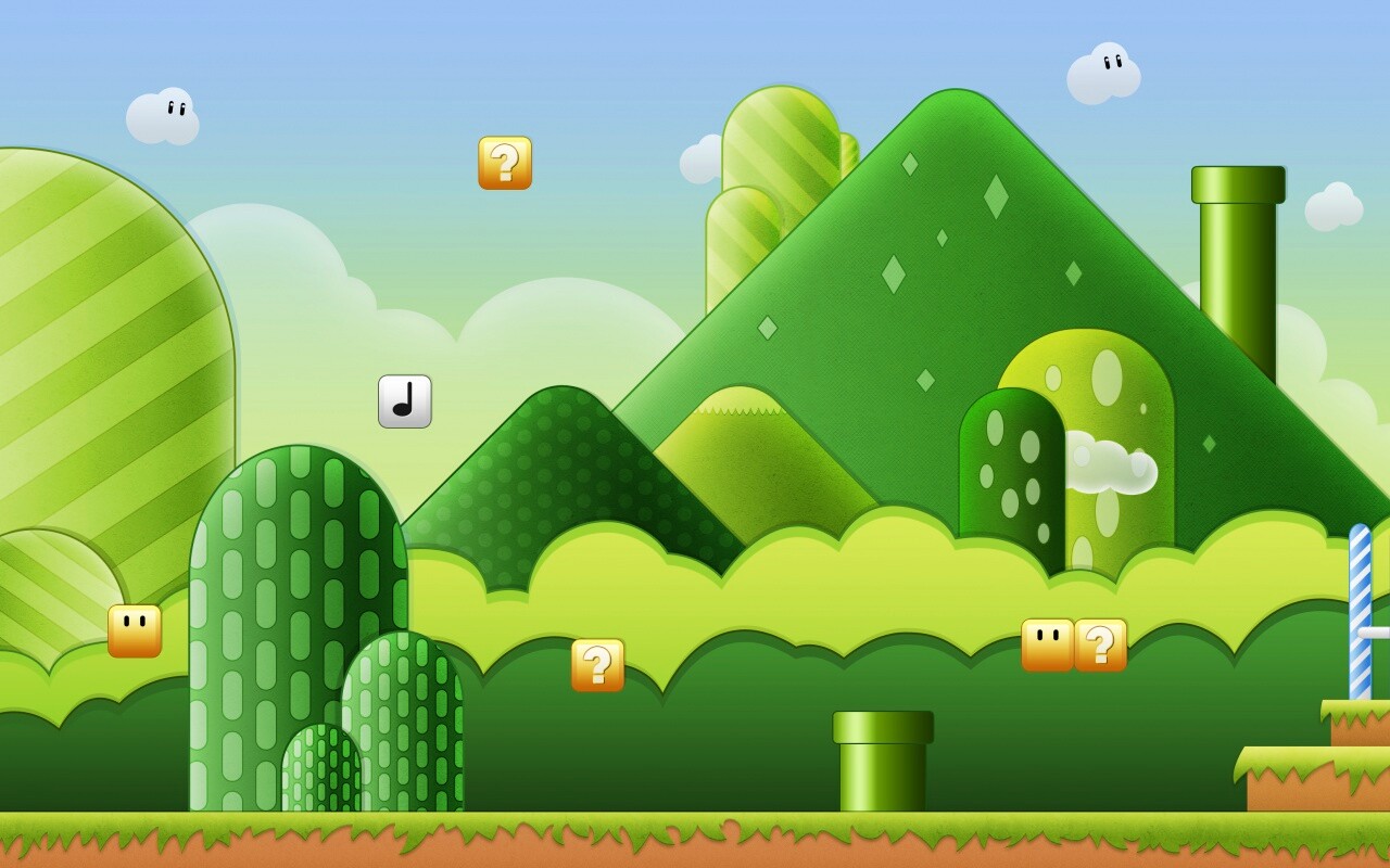 Мир Супермарио обои