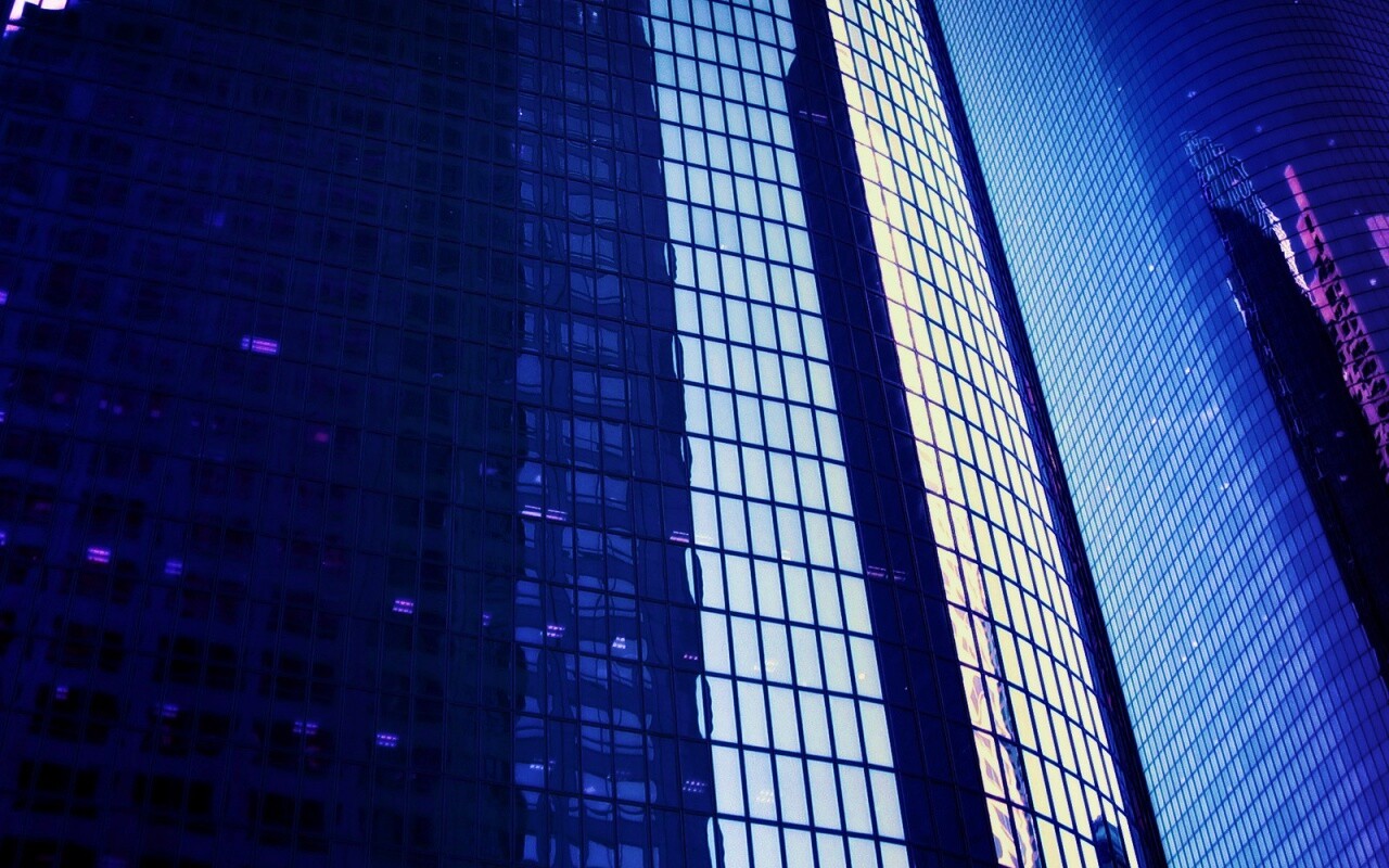 Стеклянная стена небоскреба обои