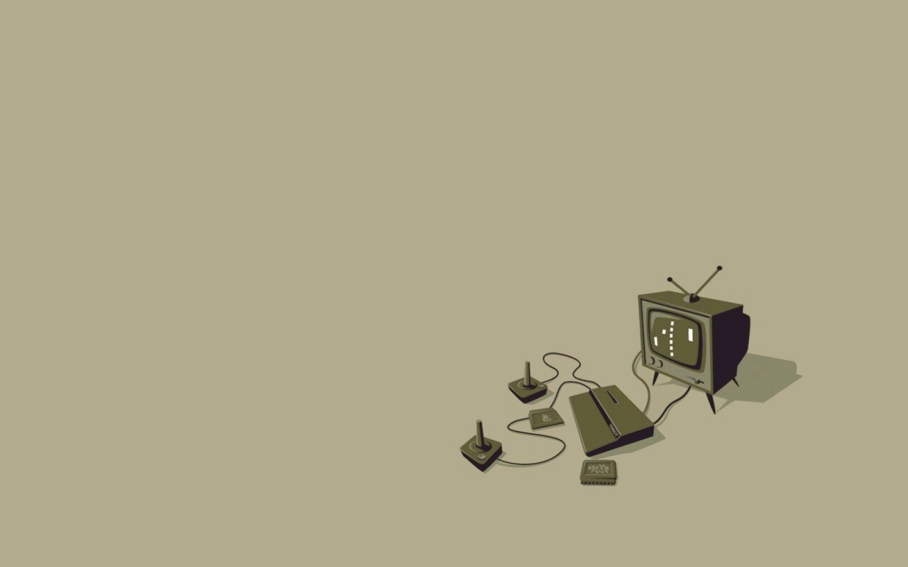 Приставка и телевизор обои