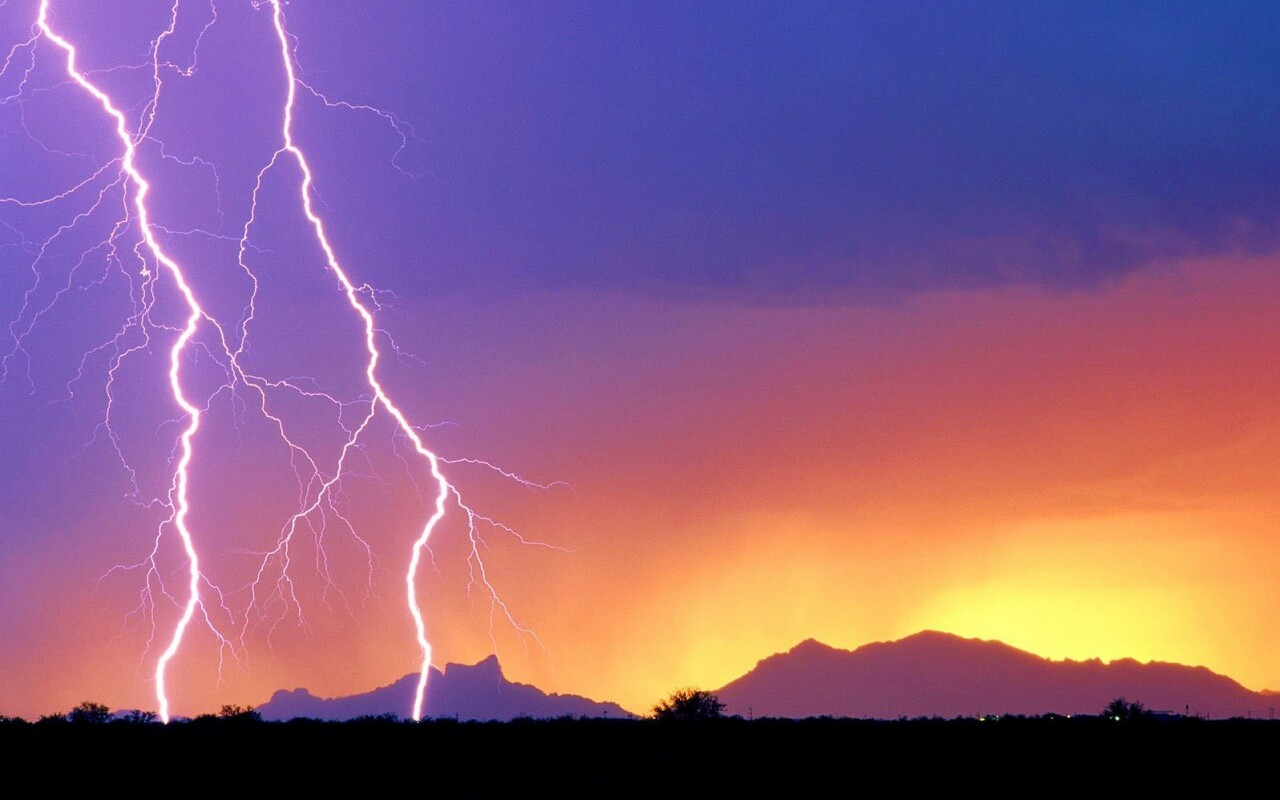 Двойная молния обои