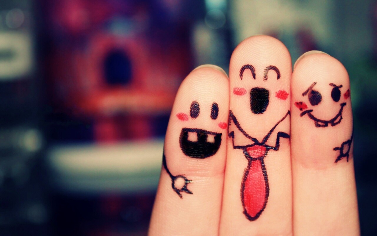 Пальцы-друзья обои