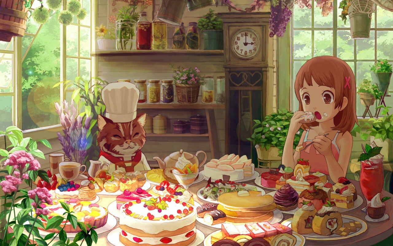 У кота повара обои