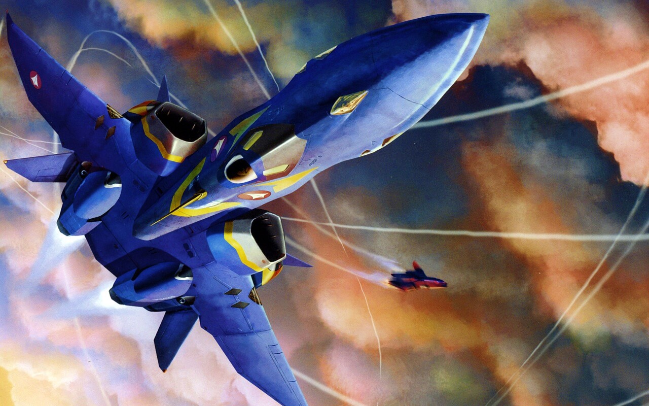 Фантастический самолёт делает бочку обои