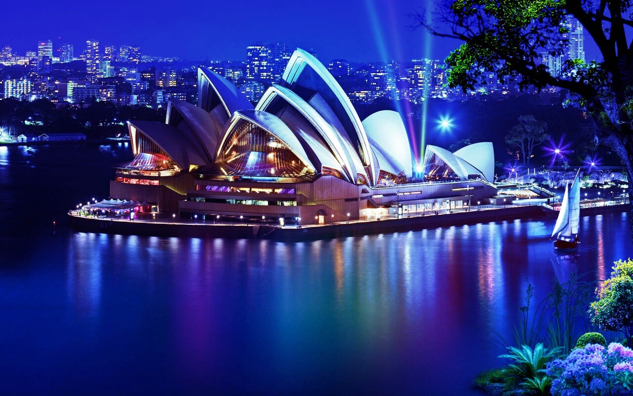 Здание оперного театра в Сиднее обои
