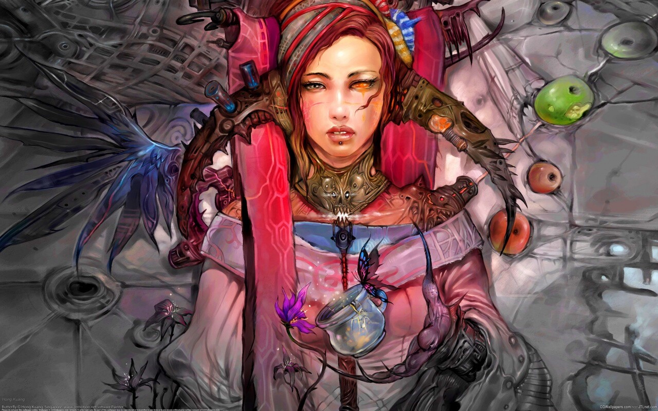 Странная девушка обои