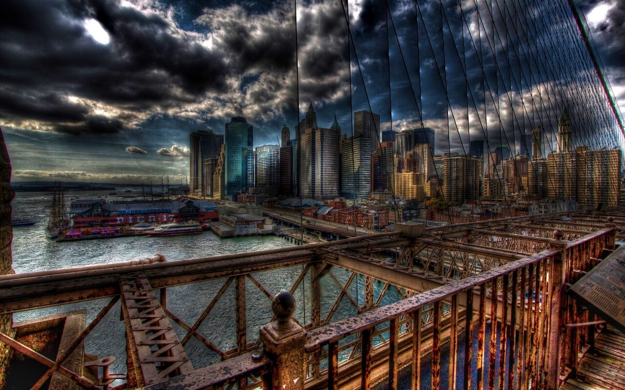 Вид с моста обои