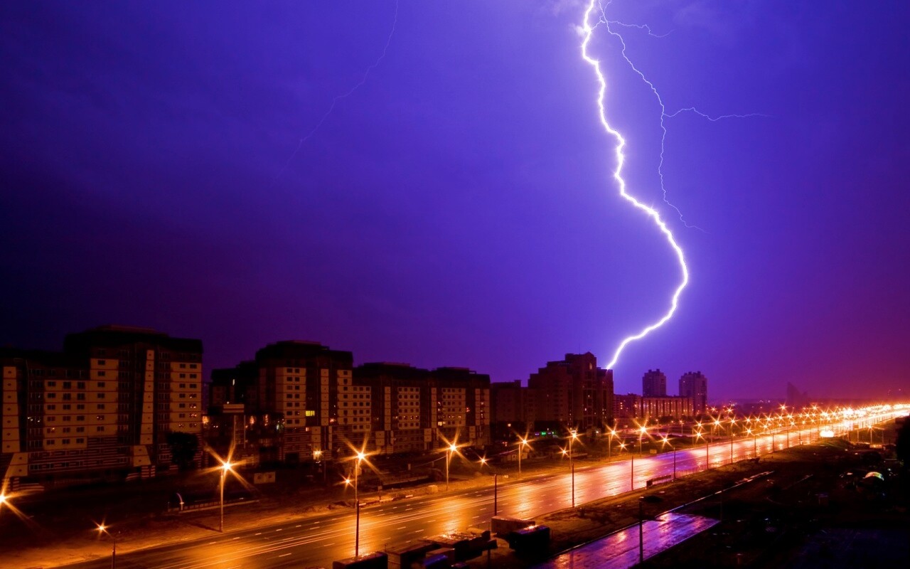 Молния обои