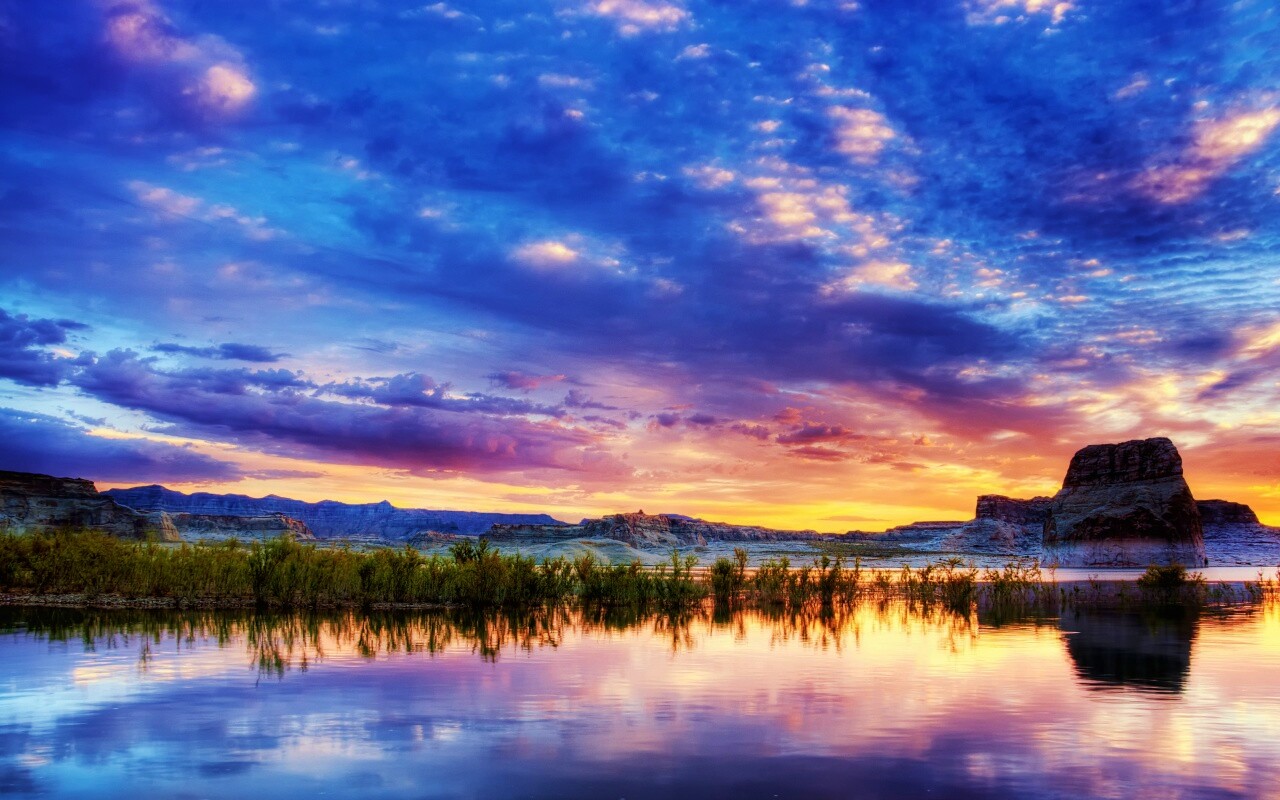 Горное озеро обои