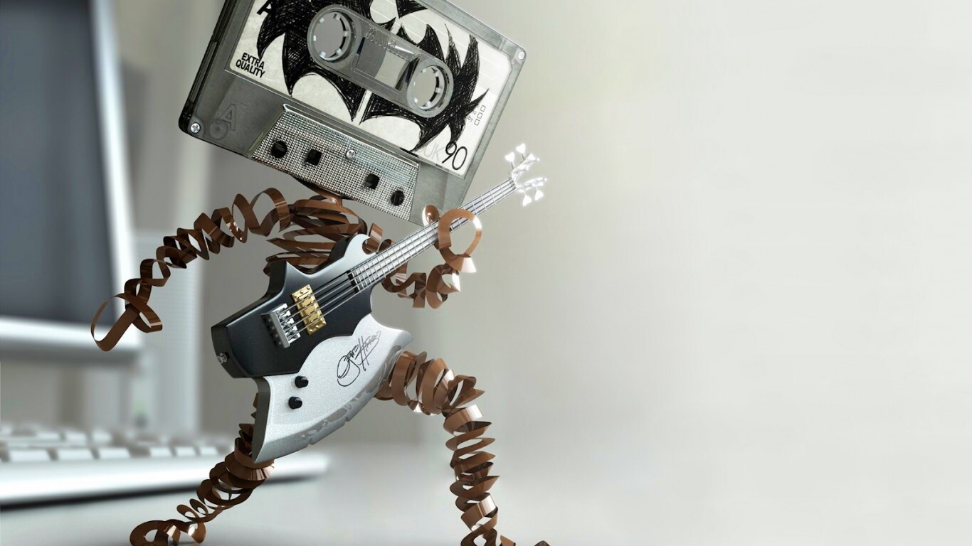 Кассетная музыка обои