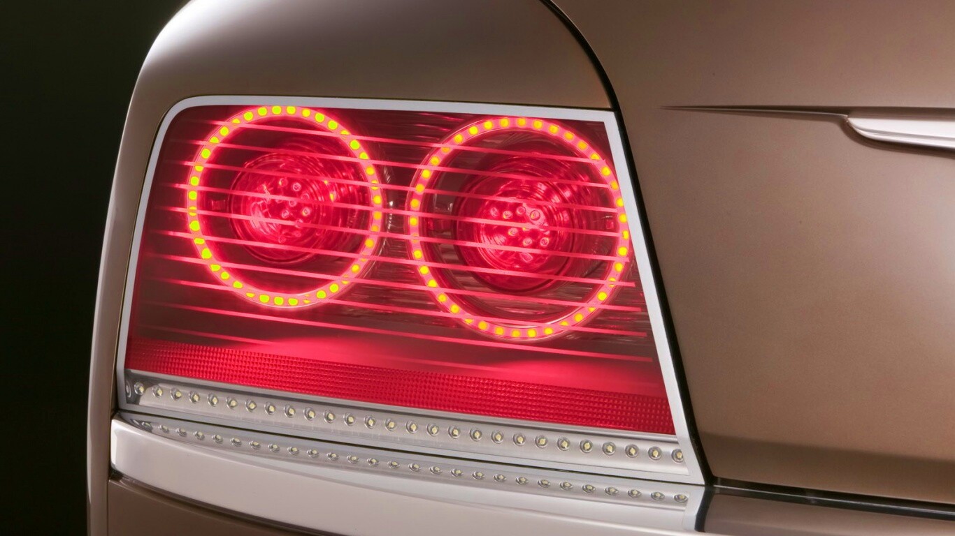 Горящие задние фары обои