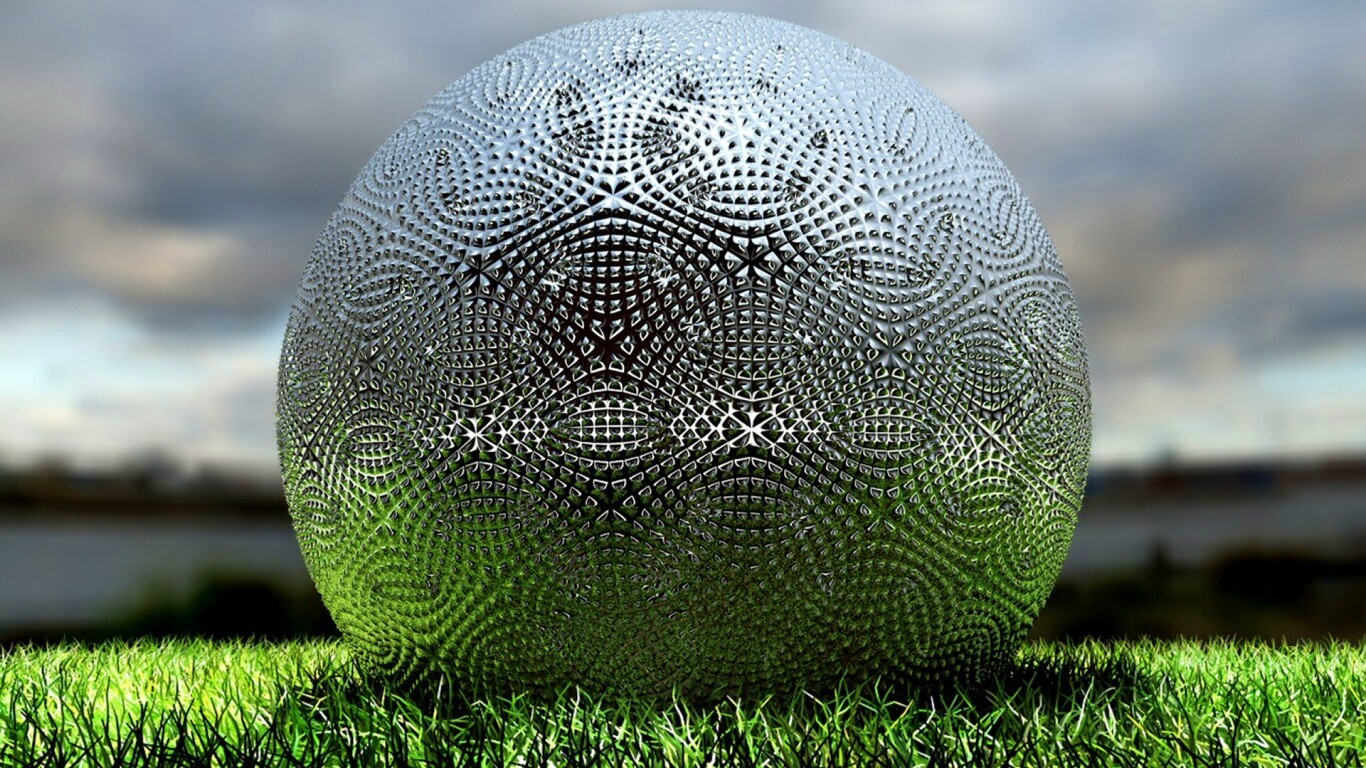 Металлический мяч для гольфа обои