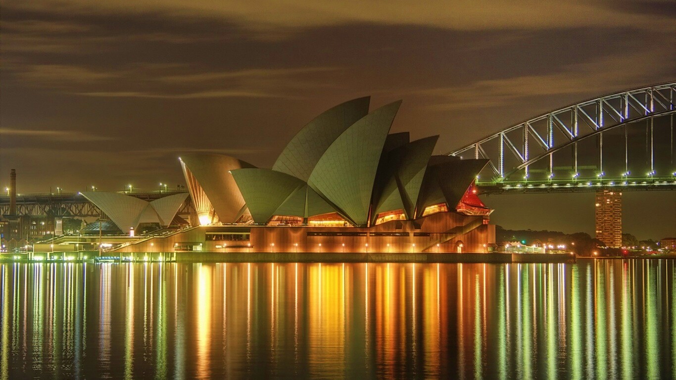 Здание оперы в Сиднее обои