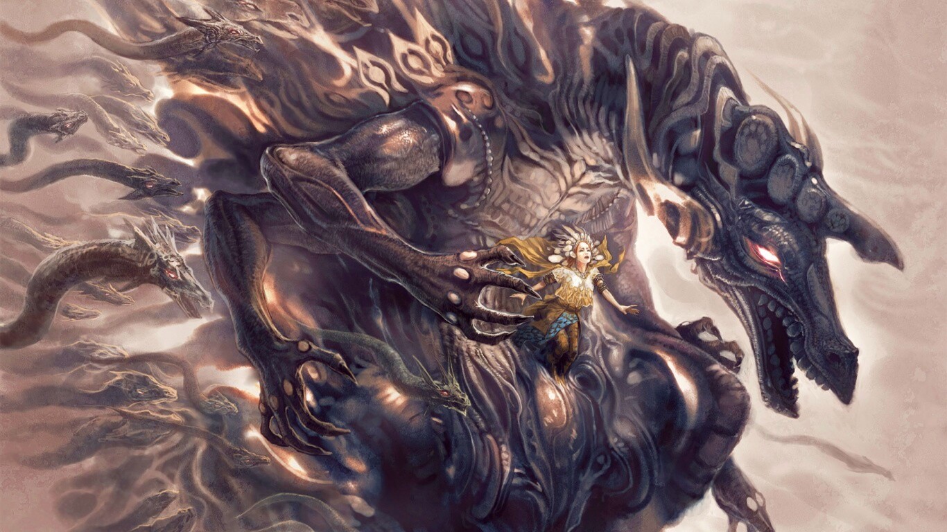 Демон похищающий девушку обои