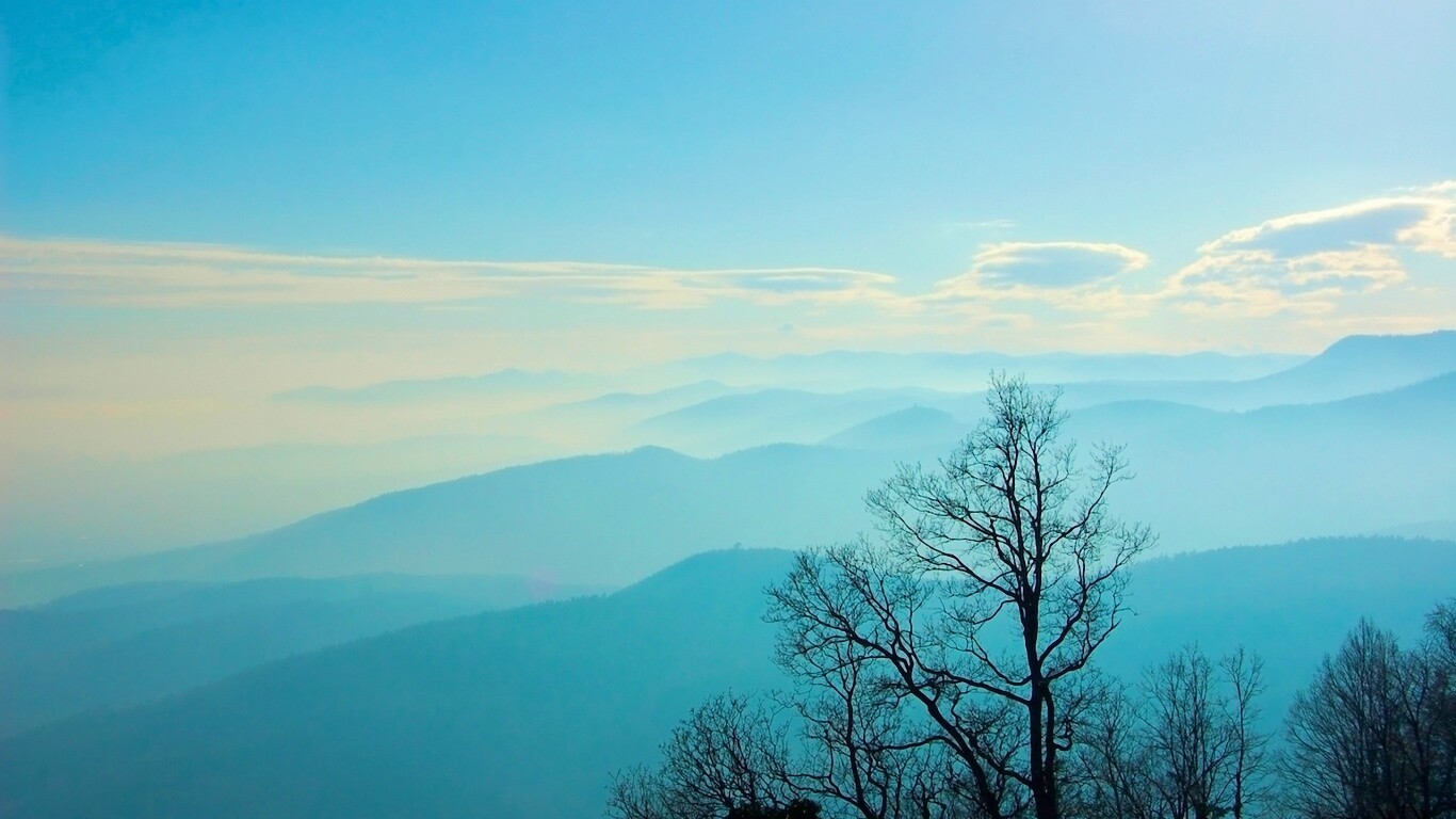 Голубые горы обои