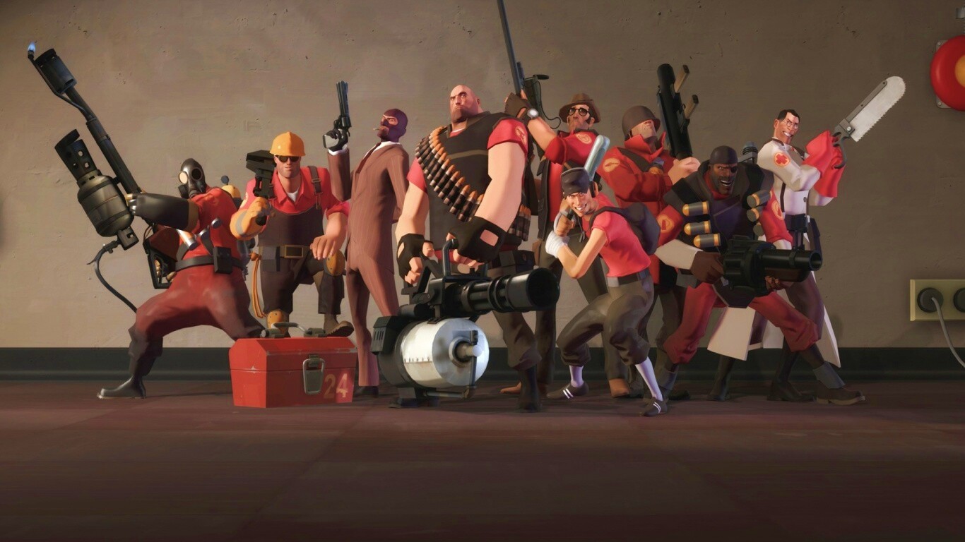 Герои игры Team Fortress 2 обои