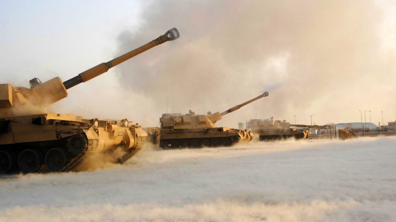 Британская самоходная артиллериская установка обои