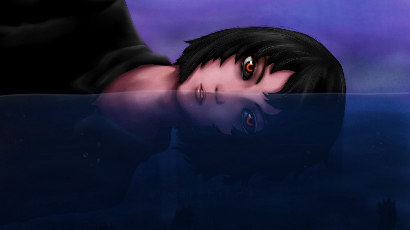 Девочка в воде обои