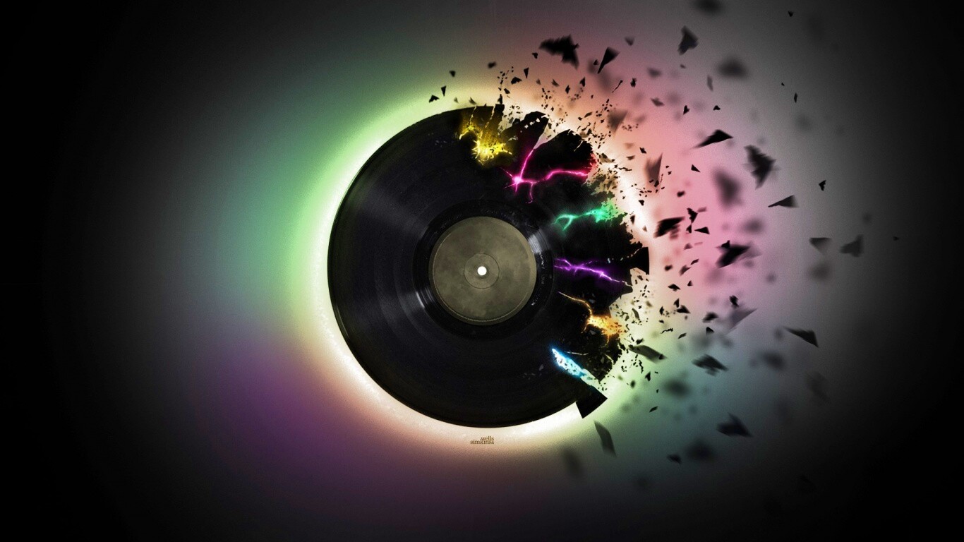 Разрывающийся винил обои