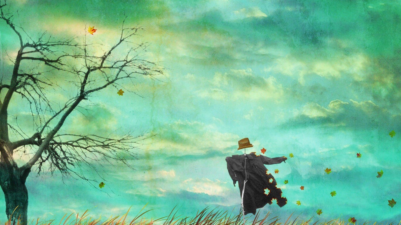 Забытое пугало обои