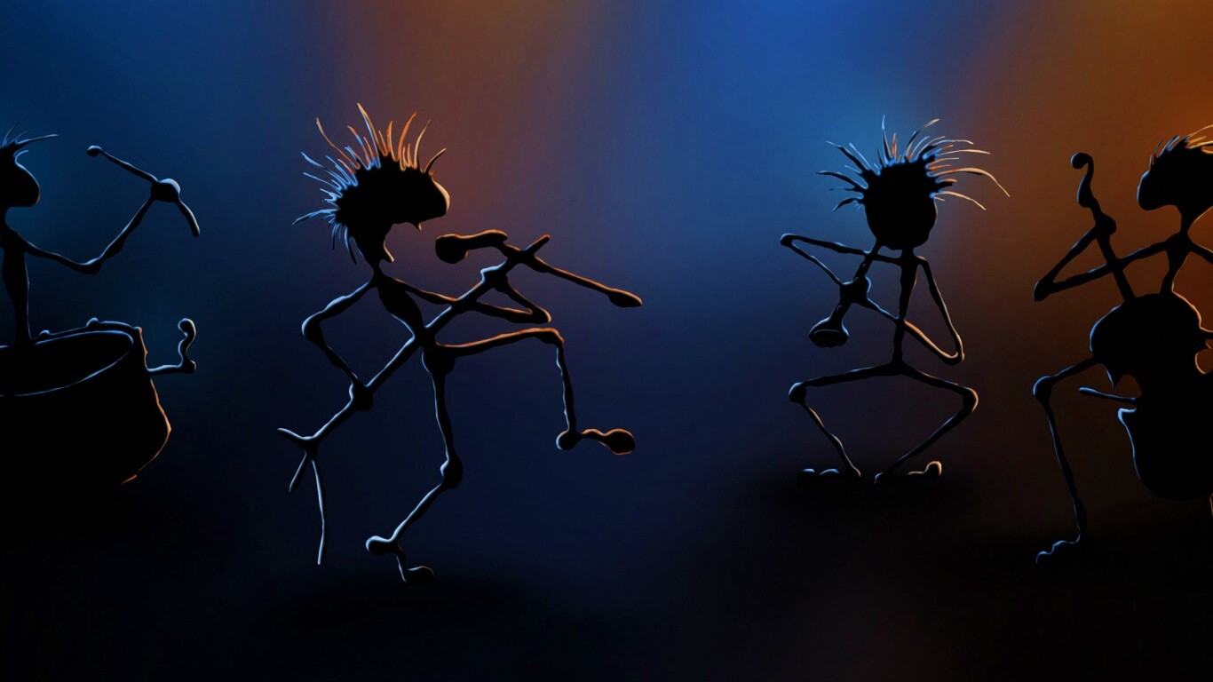 Фигурки музыкантов обои