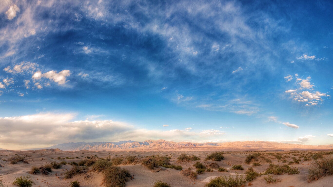 Горы в пустыне обои