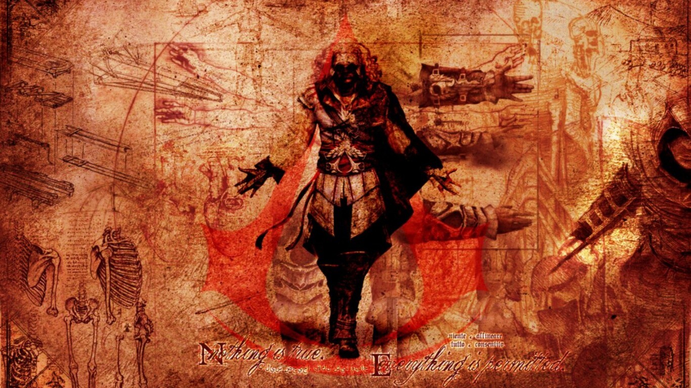Гравюра Assasins Creed обои