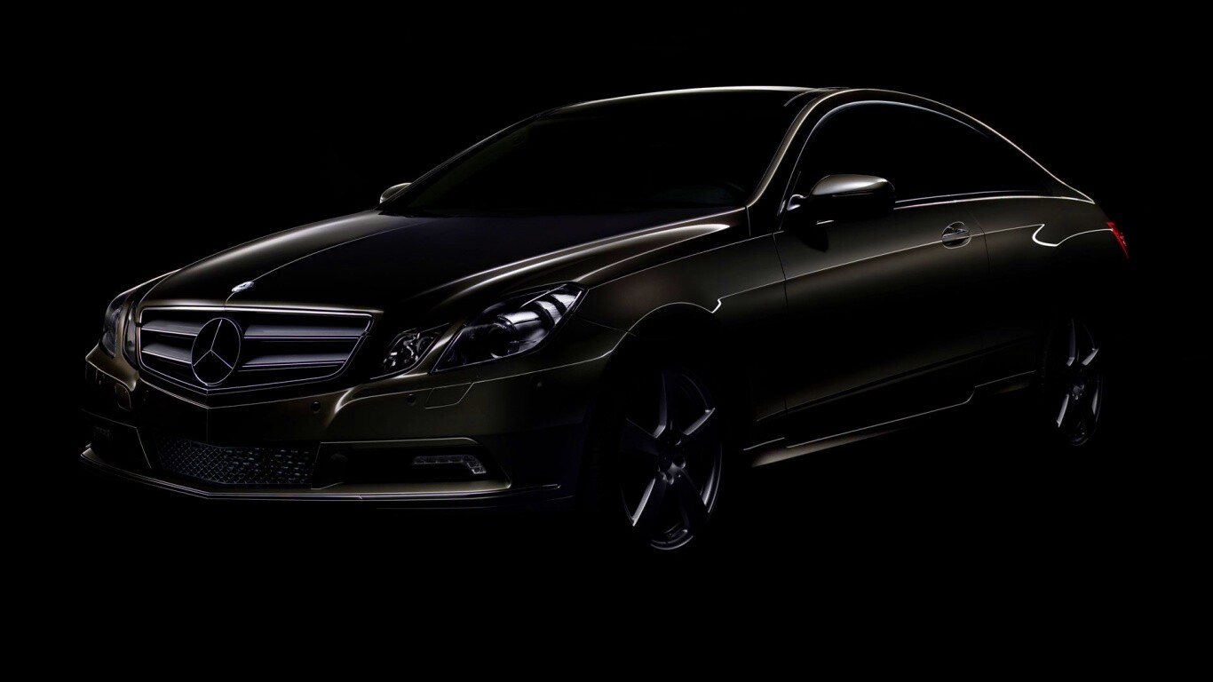 Черный Мерседес обои